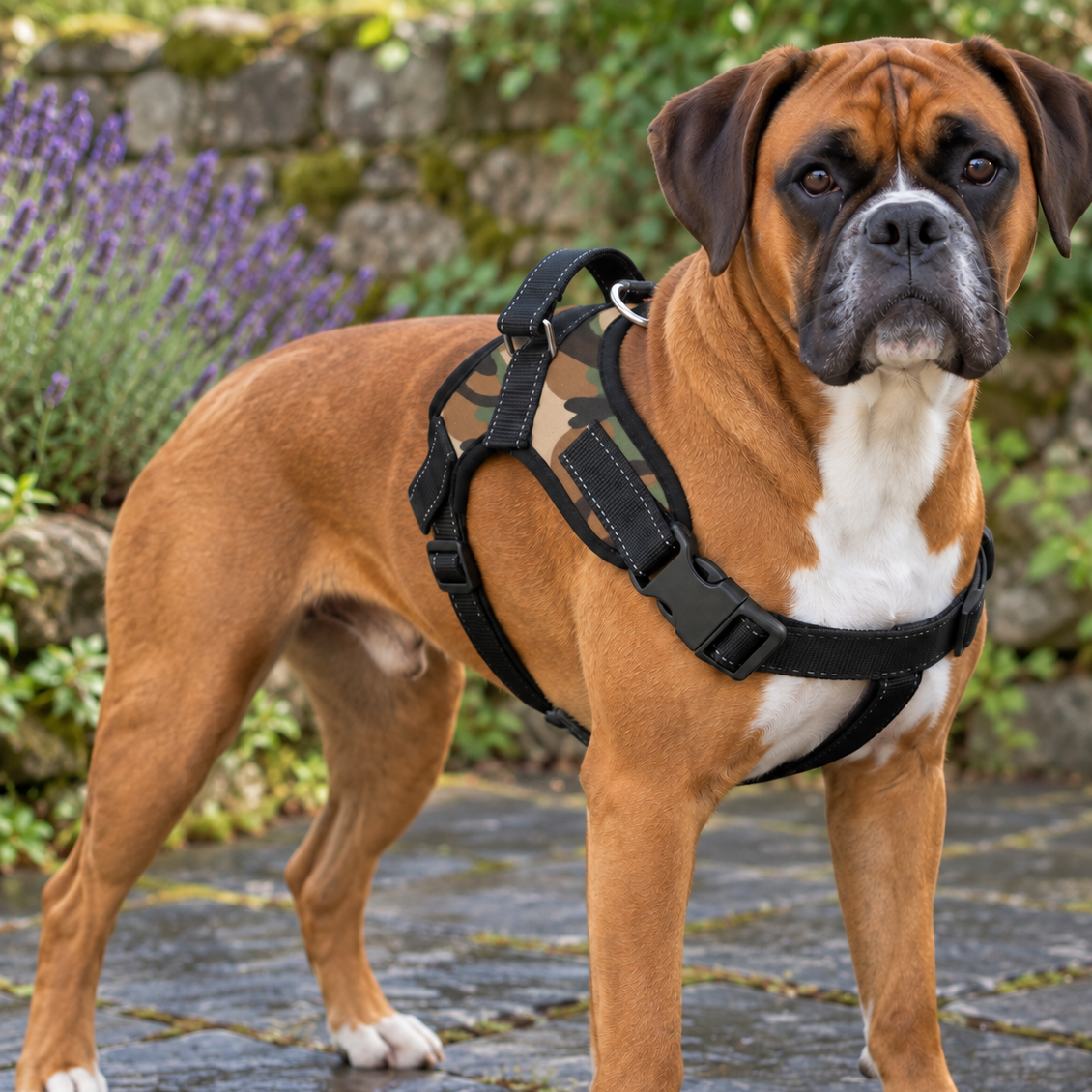 Adjustable Nylon Quick-Release Dog Harness for Safer Walks