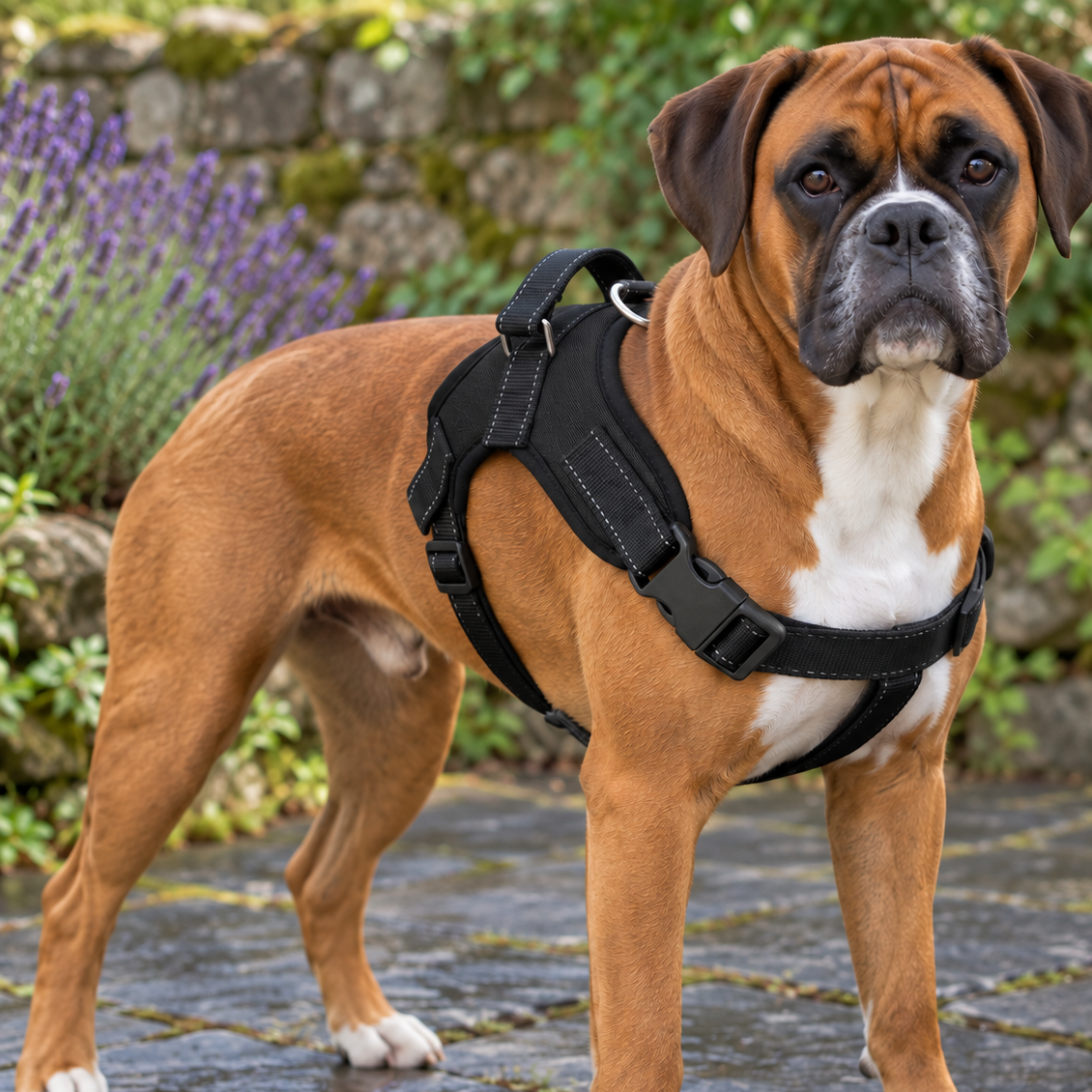 Adjustable Nylon Quick-Release Dog Harness for Safer Walks