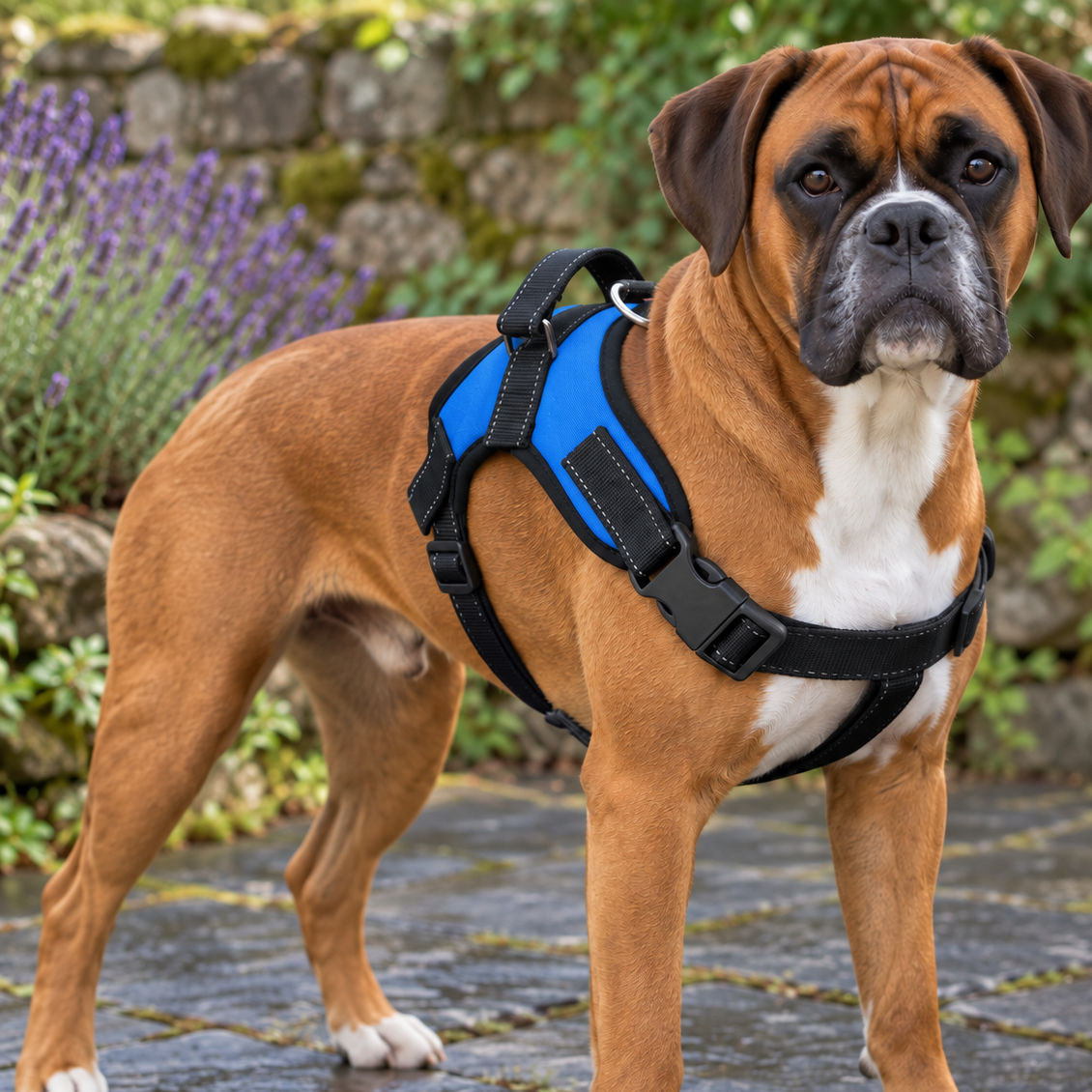 Adjustable Nylon Quick-Release Dog Harness for Safer Walks