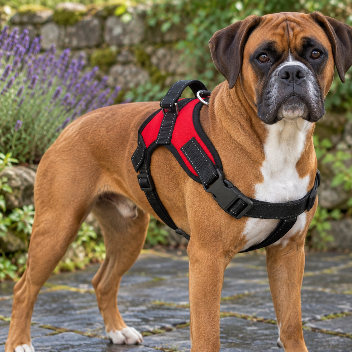 Adjustable Nylon Quick-Release Dog Harness for Safer Walks