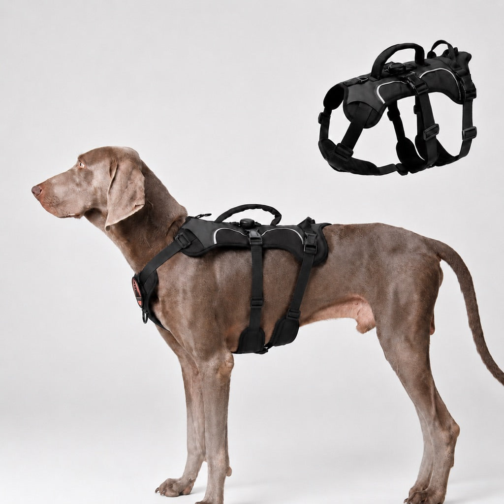 AirTag-Compatible Escape-Resistant Harness for Dogs That Pull