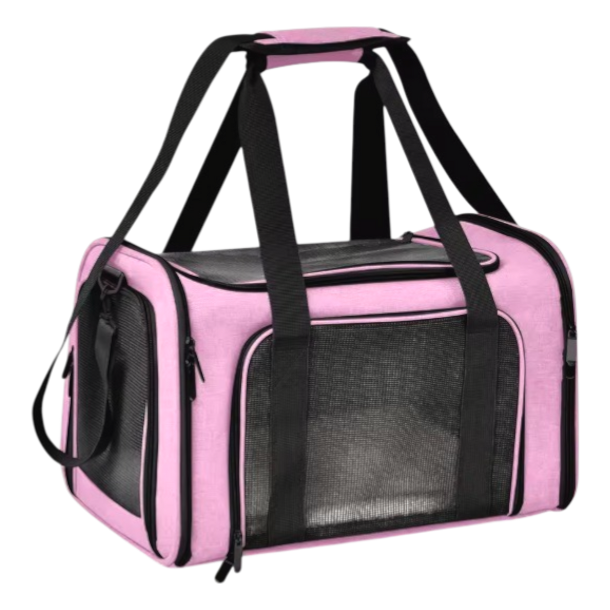 Airline Approved Dog Travel Carrier | Foldable Pet Bag with Breathable Mesh & Safety Clip