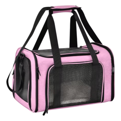Airline Approved Dog Travel Carrier | Foldable Pet Bag with Breathable Mesh & Safety Clip