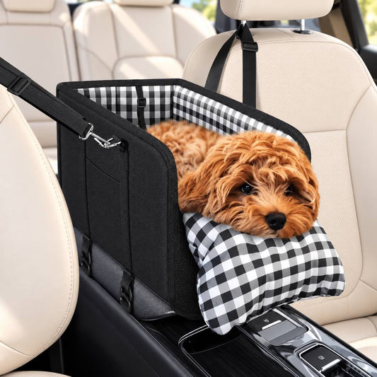 Console Dog Car Seat for Small Dogs & Cats Up to 11 lb
