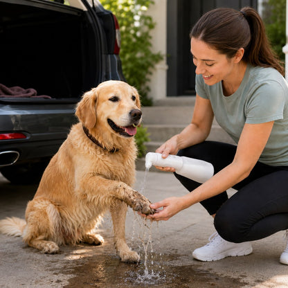 Portable Dog Paw Washer, Rechargeable Rinser for Muddy Paws