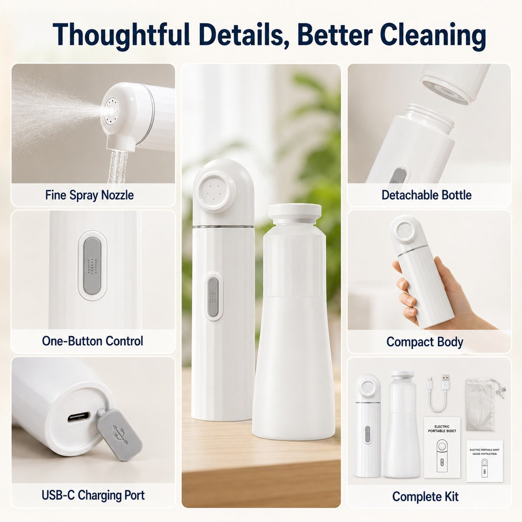 Portable Dog Paw Washer, Rechargeable Rinser for Muddy Paws