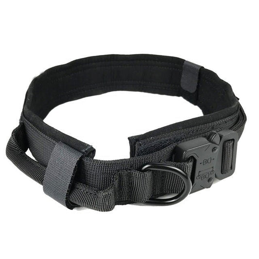 Rugged Padded Nylon Tactical Dog Collar for Better Control