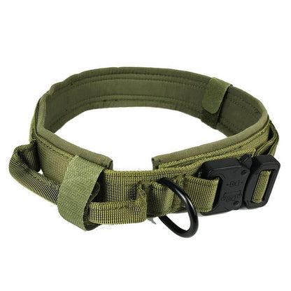 Rugged Padded Nylon Tactical Dog Collar for Better Control