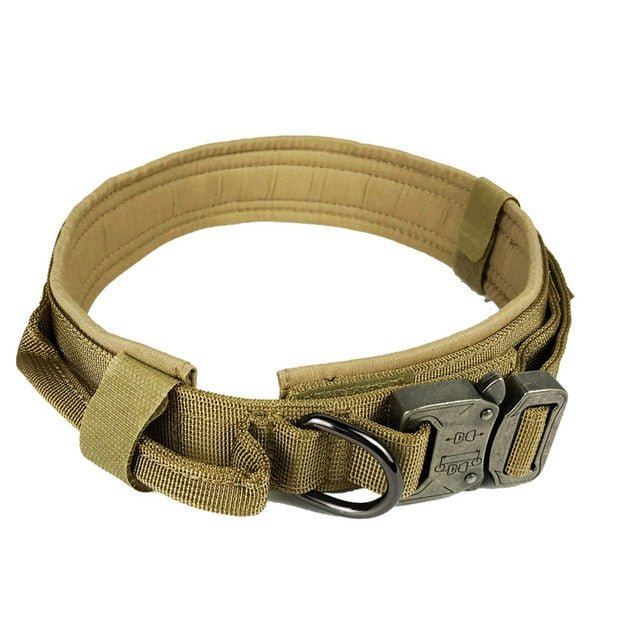 Rugged Padded Nylon Tactical Dog Collar for Better Control
