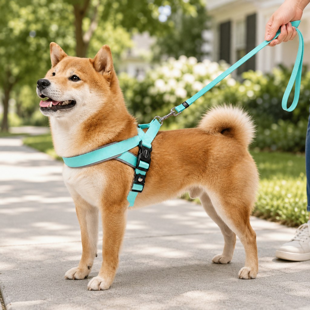Step-In Dog Harness and Leash Set for No-Choke Daily Walks