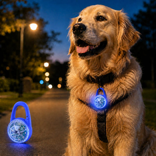 Dog Collar Light, Rechargeable Clip-On LED for Night Walks