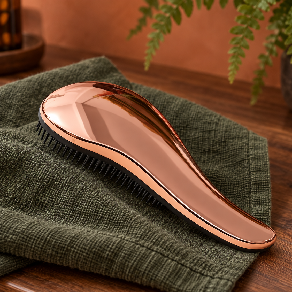 Gentle Deshedding Rake Brush for Tidy, Lighter Coats