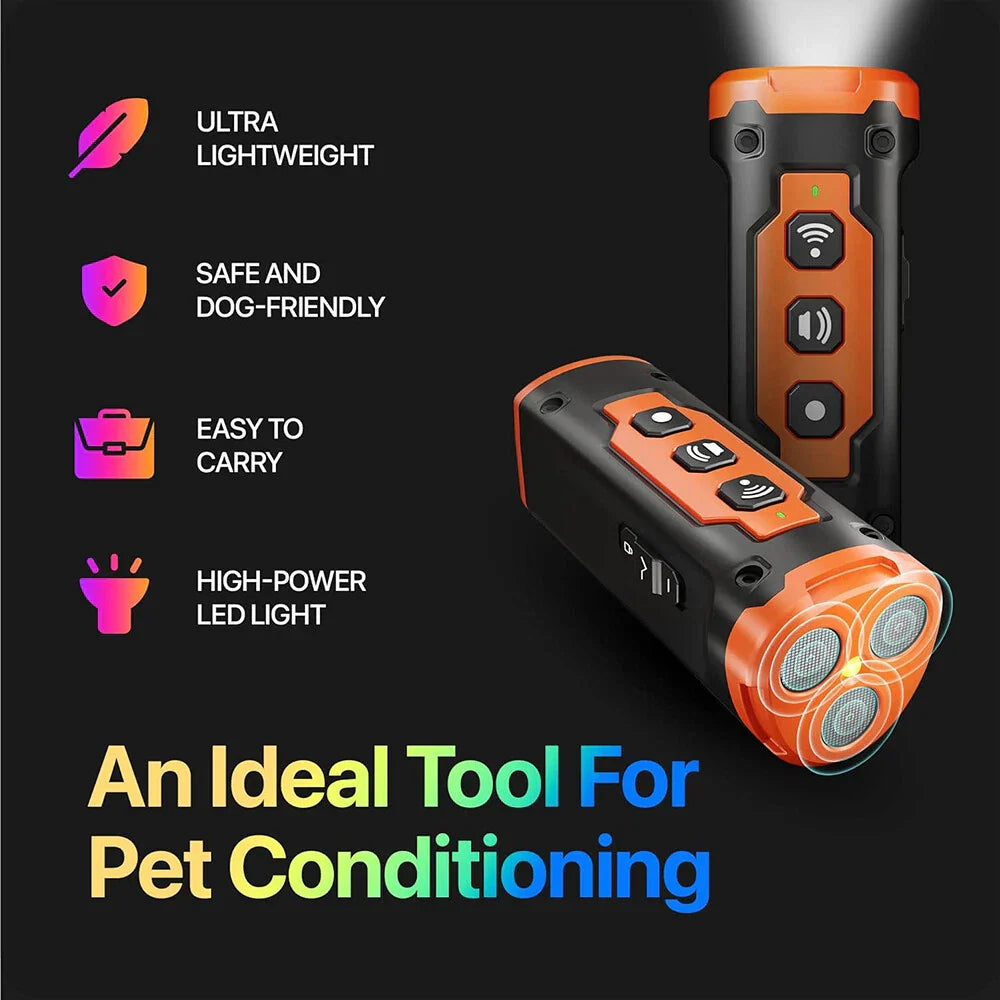 Dog Bark Control Device | Ultrasonic Training Aid – Humane & Portable