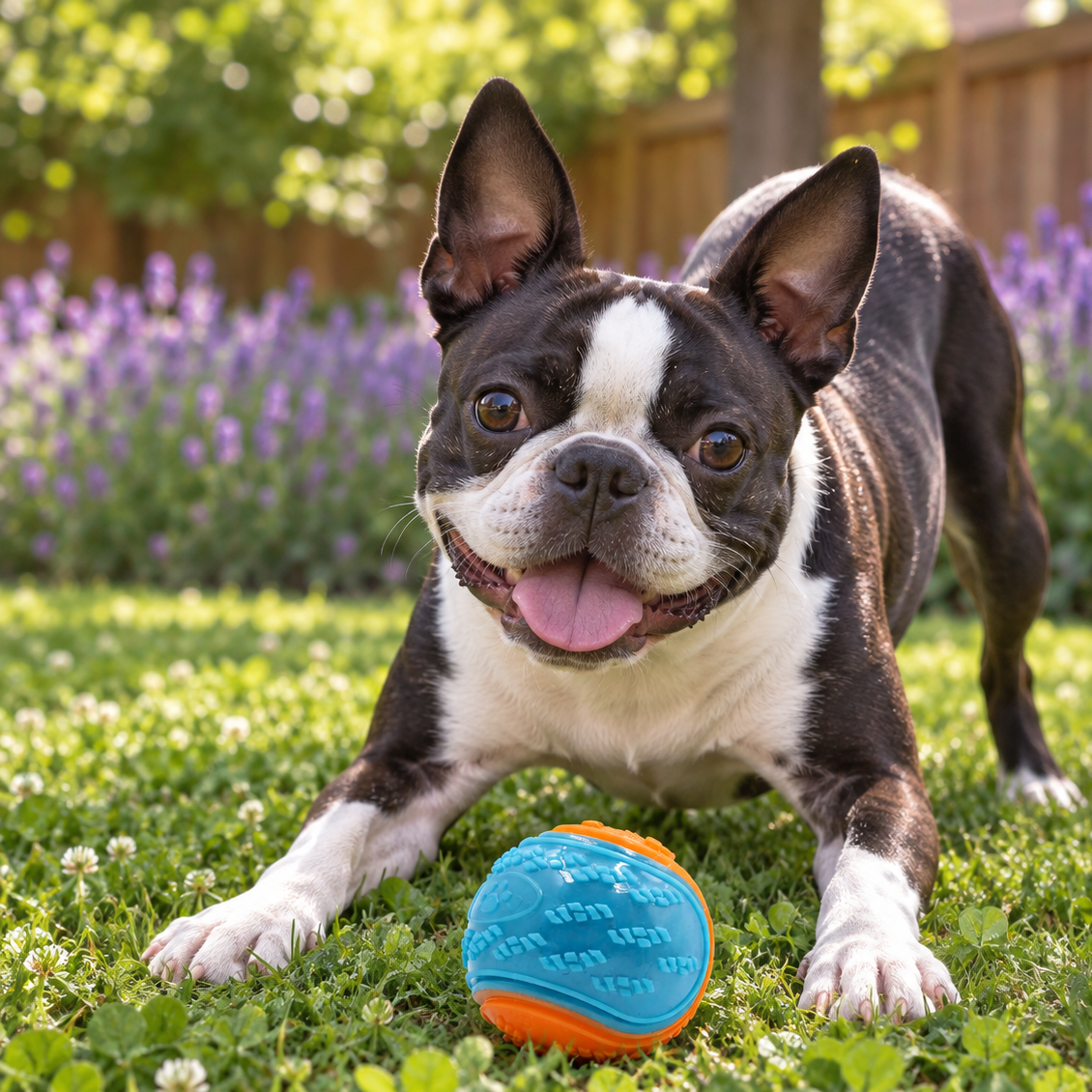 Bouncy Squeaky TPR Dog Ball for Exciting Fetch Games
