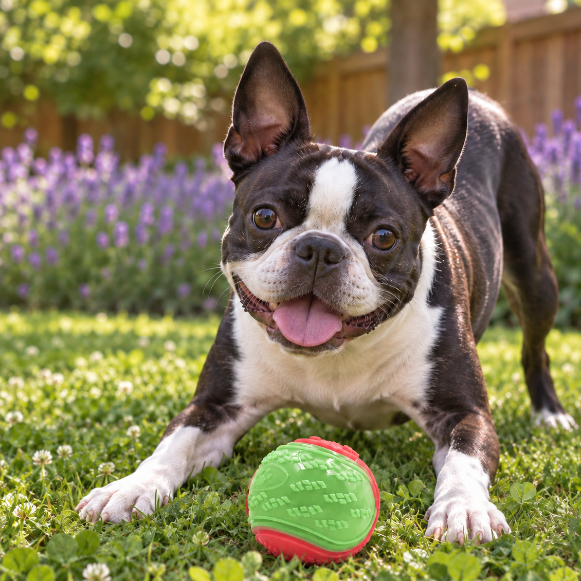 Bouncy Squeaky TPR Dog Ball for Exciting Fetch Games