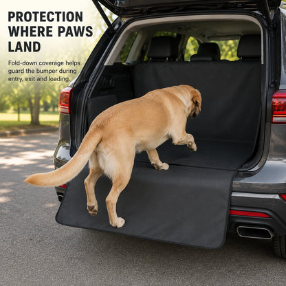 Dog Cargo Liner for SUVs with Bumper Flap for Muddy Trips