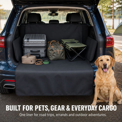 Dog Cargo Liner for SUVs with Bumper Flap for Muddy Trips
