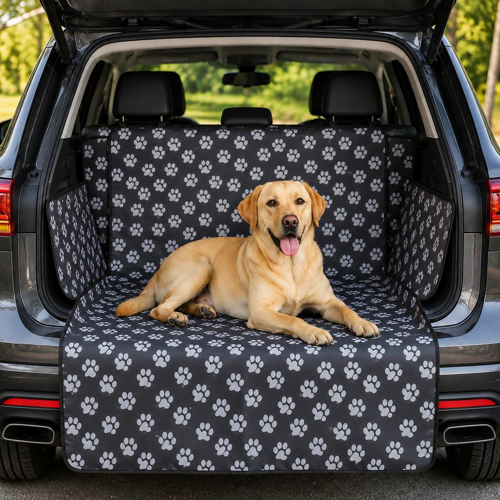 Dog Cargo Liner for SUVs with Bumper Flap for Muddy Trips