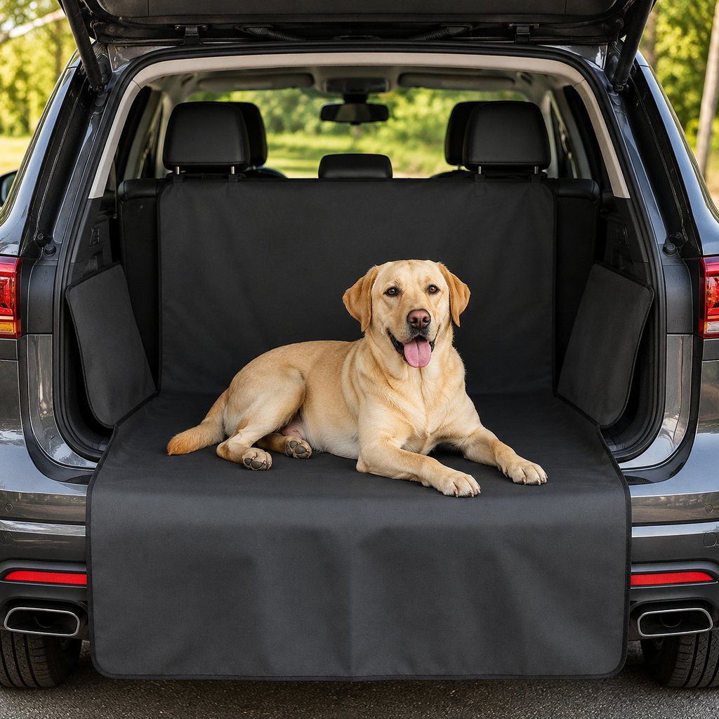 Dog Cargo Liner for SUVs with Bumper Flap for Muddy Trips