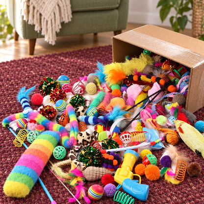 Exciting Mixed Cat Toy Variety Pack for Endless Fun