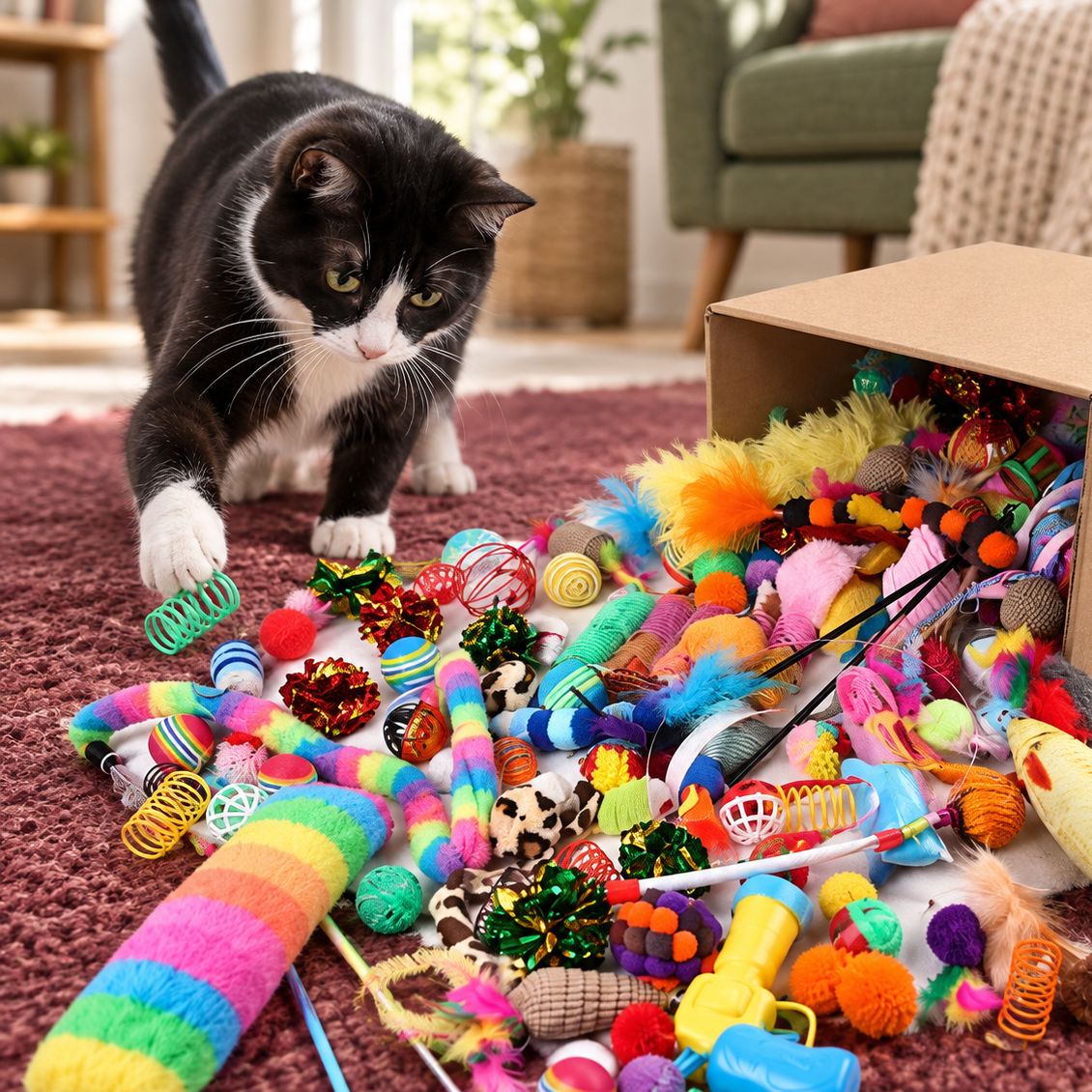 Exciting Mixed Cat Toy Variety Pack for Endless Fun