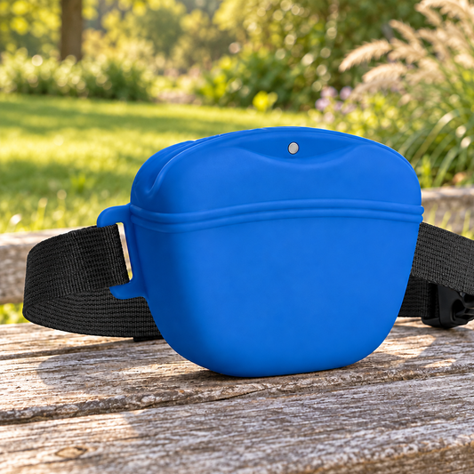 Handy Silicone Dog Treat Pouch for Rewarding Training Walks