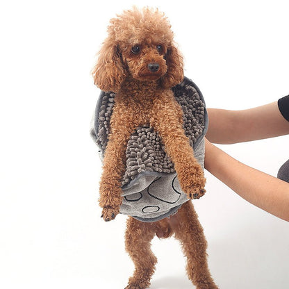 Superabsorbent Microfiber Dog Towel Wrap for Fast Drying