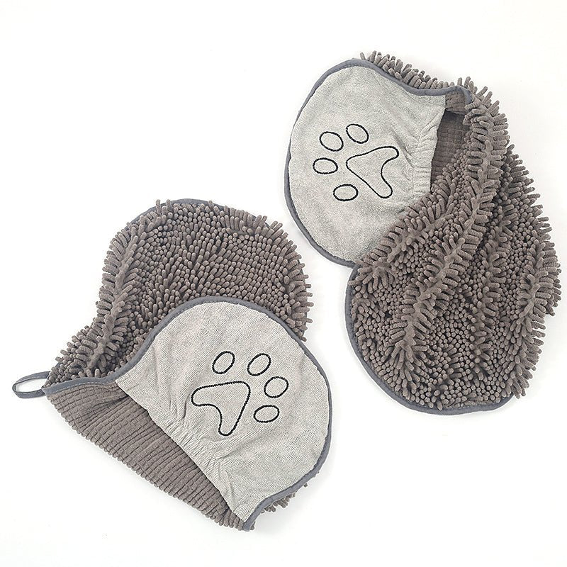 Superabsorbent Microfiber Dog Towel Wrap for Fast Drying