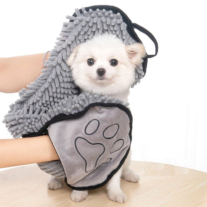 Superabsorbent Microfiber Dog Towel Wrap for Fast Drying
