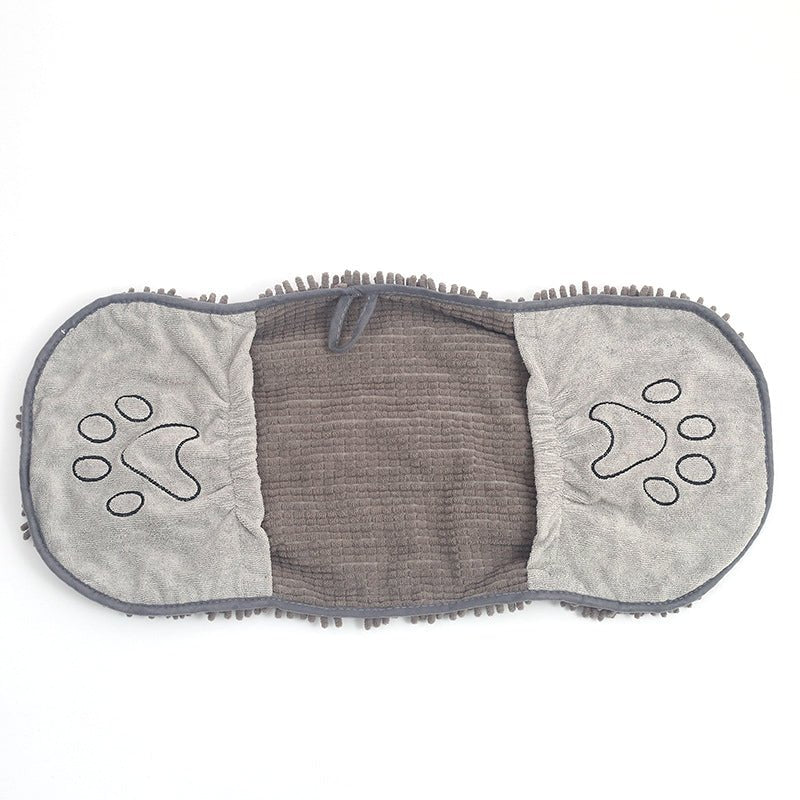 Superabsorbent Microfiber Dog Towel Wrap for Fast Drying