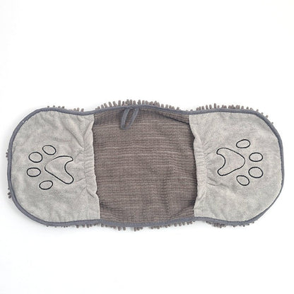 Superabsorbent Microfiber Dog Towel Wrap for Fast Drying