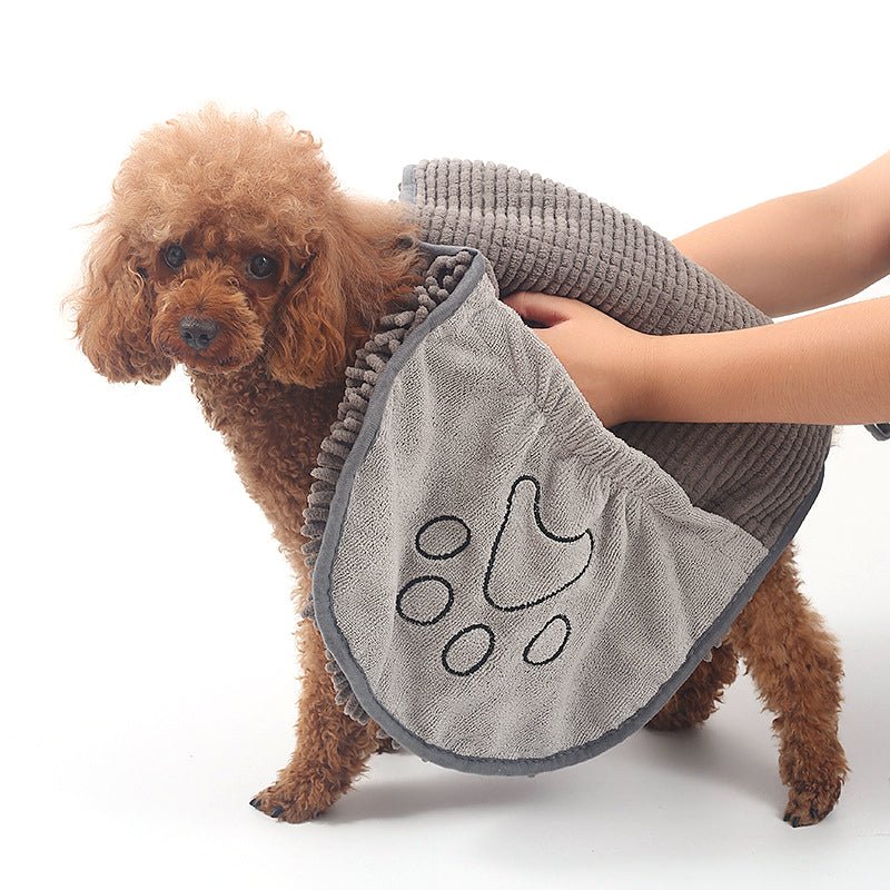 Superabsorbent Microfiber Dog Towel Wrap for Fast Drying