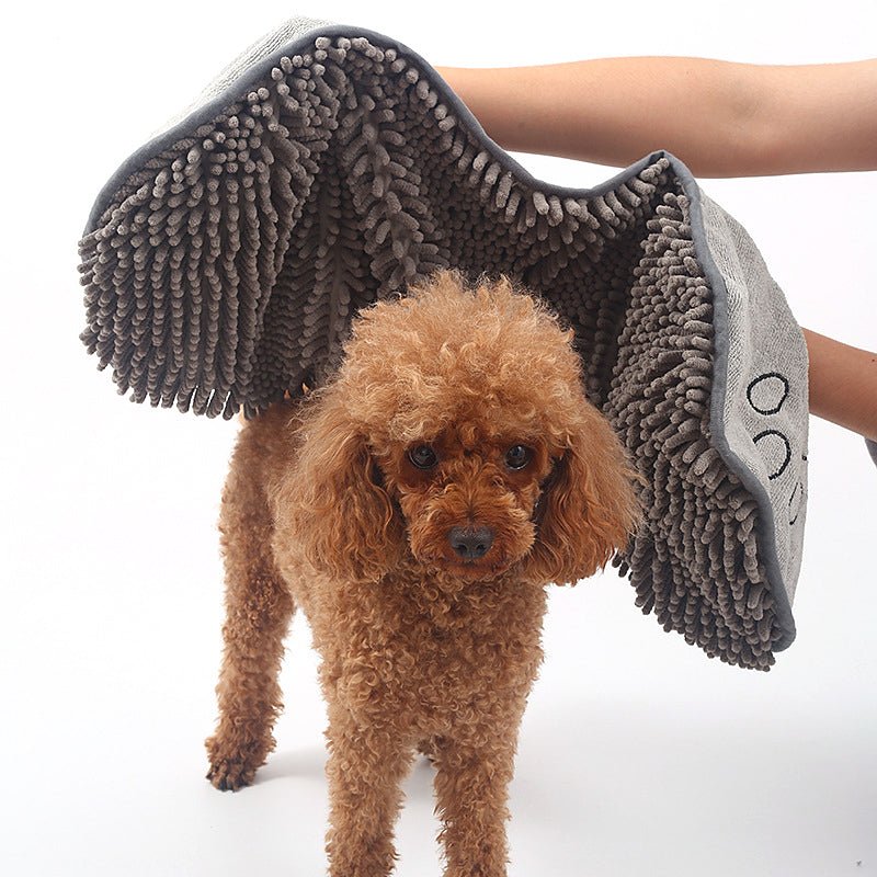 Superabsorbent Microfiber Dog Towel Wrap for Fast Drying