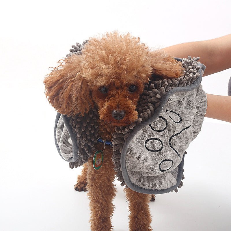 Superabsorbent Microfiber Dog Towel Wrap for Fast Drying