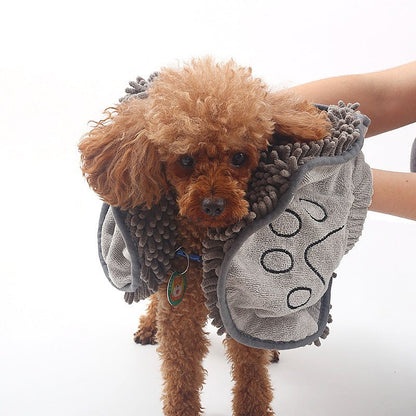Superabsorbent Microfiber Dog Towel Wrap for Fast Drying