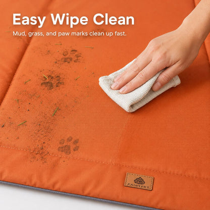 Dog Camping Mat, Waterproof Foldable Travel Bed for Dogs & Cats