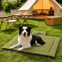 Dog Camping Mat, Waterproof Foldable Travel Bed for Dogs & Cats